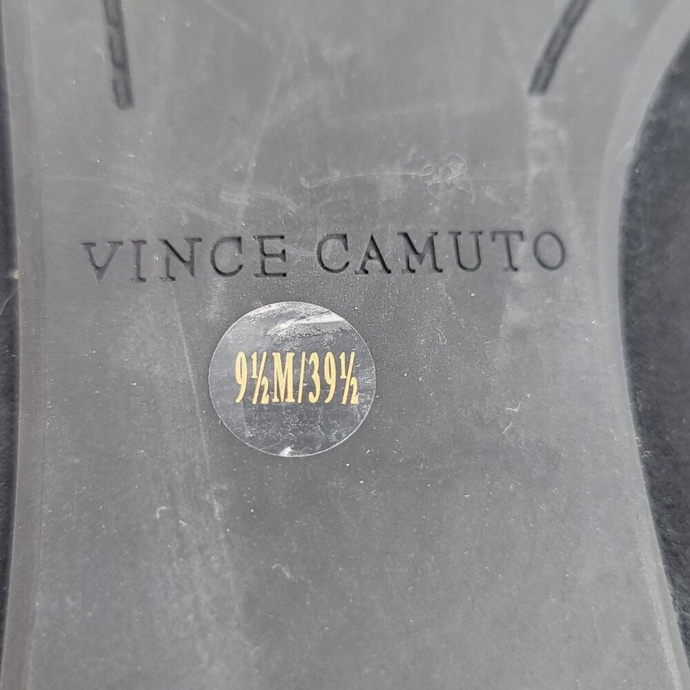 Vince Camuto Black Suede Womens Slip-On Loafers Shoes Size 9.5M VV Ramore - Picture 4 of 14